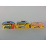 Three Dinky Toys including Cadillac Tower 131, Jaguar Mark X 142 and Rolls Royce Silver Wraith