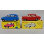 Two French Dinky Toys including Renault 4L 518 and Simca 1000 519 in original boxes (2)