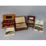 Collection of varied costume jewellery contained in five jewellery boxes