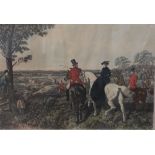 J F Herring (British 1795-1865) - Set of four coloured hunting engravings by J Harris and C Quentery