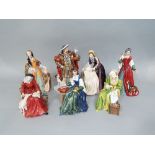 A set of seven Royal Doulton limited edition figures from the Henry VIII and his Six Wives series