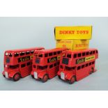 Three London Bus Dinky Toys 291, all in original boxes (3)