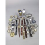 A collection of mainly gent's vintage wristwatches dating from 1950s and later together with a