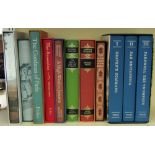 A collection of Folio Society books including a boxed set all with original slip cases (9)