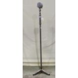 A vintage Meico microphone and combined stand with tripod supports