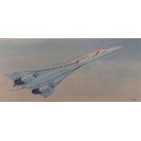 Collection of Concorde memorabilia to include a limited 11/650 signed print by Terry Bevan