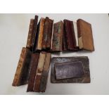 18 various leather bound volumes of mixed poetry and others etc