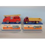 Two Dinky Toys both in original boxes including Fire Engine with extending ladder 555 and Big