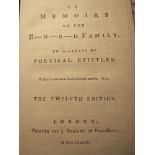 5 Volumes - Poetical works. The New Bath Guide or memories of the B-N-R-D family, 12th Edition 1784,