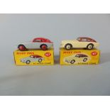 Two A.C. Aceca Coupe 167 Dinky Toys, both with original boxes (2)