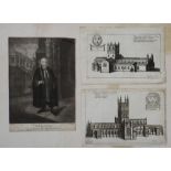 An interesting collection of 18th and 19th century topographical engravings including a plan of