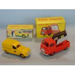 Two French Dinky Toys including Miroitier 'Estafette' Renault 564 and Fourgonnette Postale 2 CV