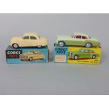 Two boxed Corgi toys including Vauxhall Velox Saloon 203 and Bentley Continental Sports Saloon