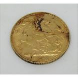 Sovereign dated 1908