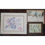 A collection of unframed miscellaneous watercolours, engravings, etc