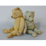 Vintage Chad Valley teddy bear, 52cm tall with stitched nose and claws, pronounced muzzle, gold