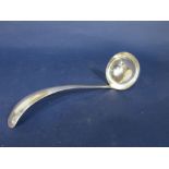 Dutch silver old English handled soup ladle, 27cm long, 6.5oz approx