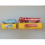 Two French Dinky Toys including Tracteur Panhard Avec Semi-Remorque Citroen 32c and Familial 403