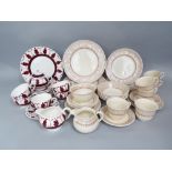 A quantity of Masons Ashlea pattern wares including milk jug, sugar bowl, twenty two plates and