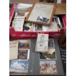 A box containing an extensive quantity of mixed ephemera including large number of black and white