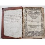 A very early printed book - Certain Most God, printed in London by John Day 1564, 689 pages plus