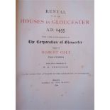 COLE Robert - Rental of all the houses in Gloucester AD1455, printed by John Bellows Limited,