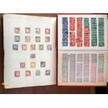 A collection of mint and used stamps from Germany, German Empire and German States in a