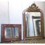 Six 19th century and later wall mirrors of varying size and design, with carved moulded and gilded