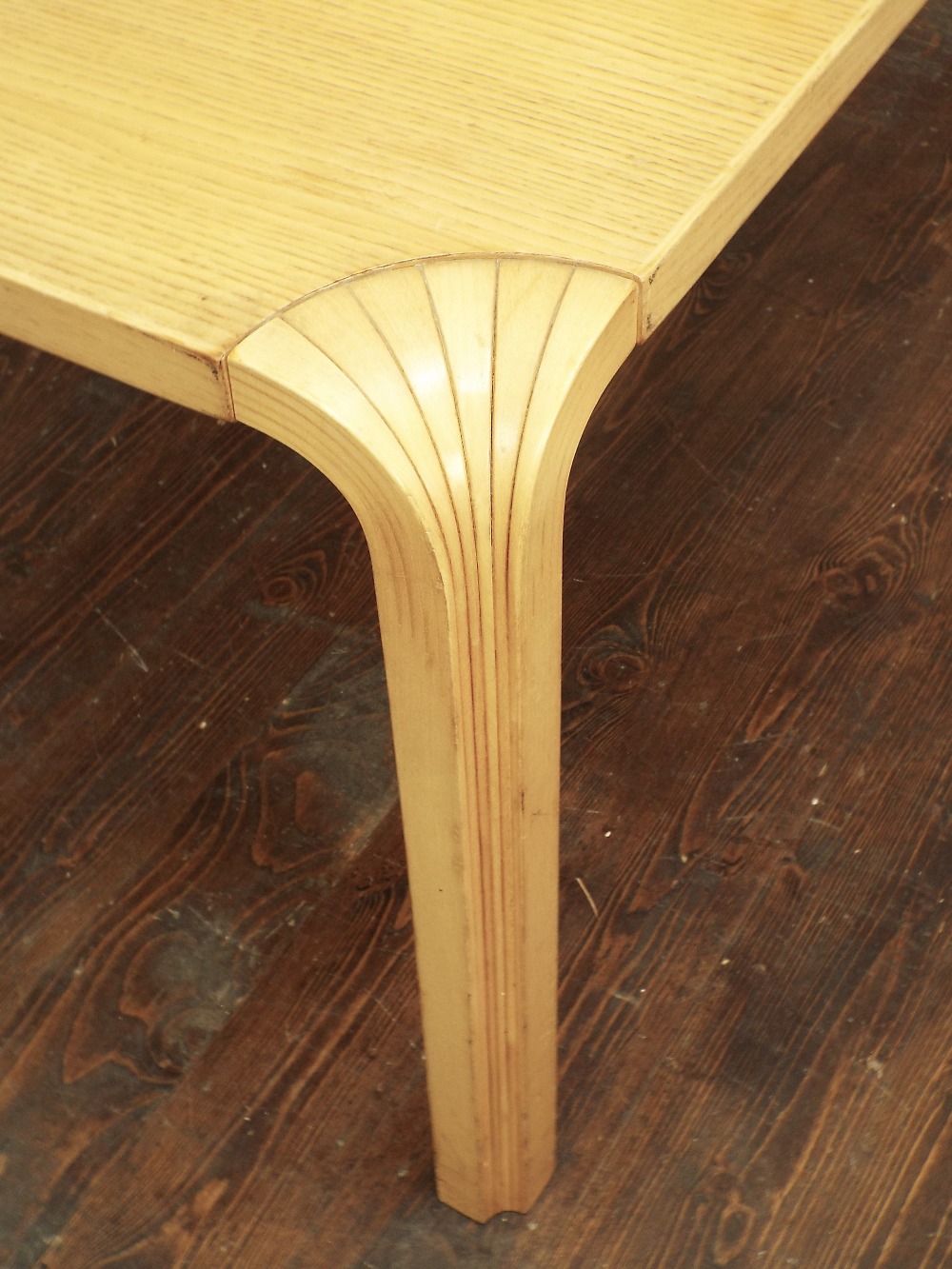 Alvar Aalto (1898-1976, Finnish) - birch and ash fan leg centre table - Image 2 of 3