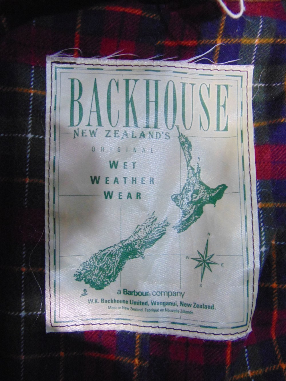 Three outdoor jackets including a full length New Zealand Backhouse/Barbour coat with tartan - Image 3 of 5