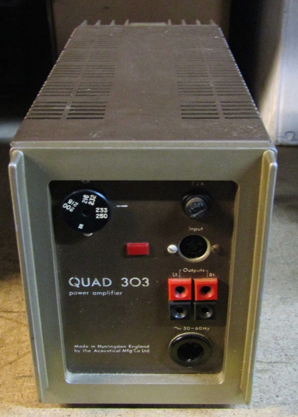 A Quad 303 power amplifier