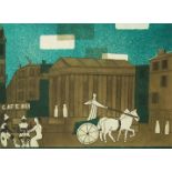 Julian Trevelyan (1910-1988) - 'Nimes', signed, etching with aquatint, Artists Proof, 35 x 48cm,