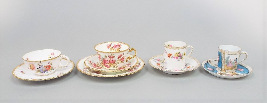 A collection of decorative cups and saucers and trios including Royal Albert Dimity Rose, - Image 2 of 2