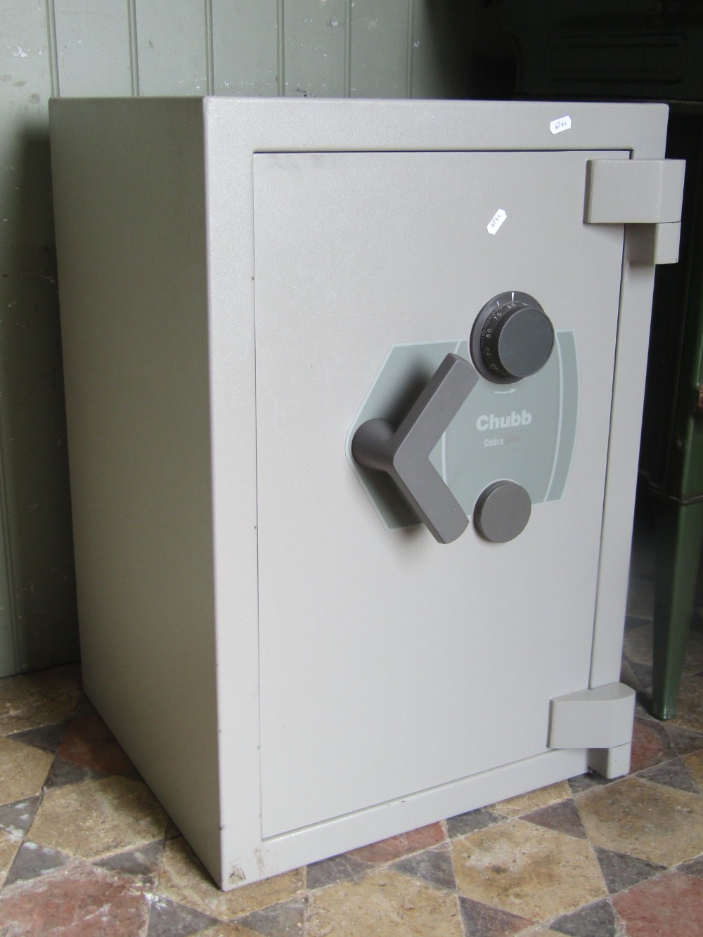 A Chubb Cobra Elite combination safe, (combination and key in office), approx 50 cm square x 75 cm - Image 2 of 3