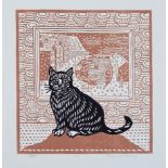 Richard Bawden (B.1936) - 'Tom', 19/85 linocut, 25 x 24cm, unframed