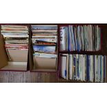 Four mixed boxes containing approx 1600 mixed postcards (4)