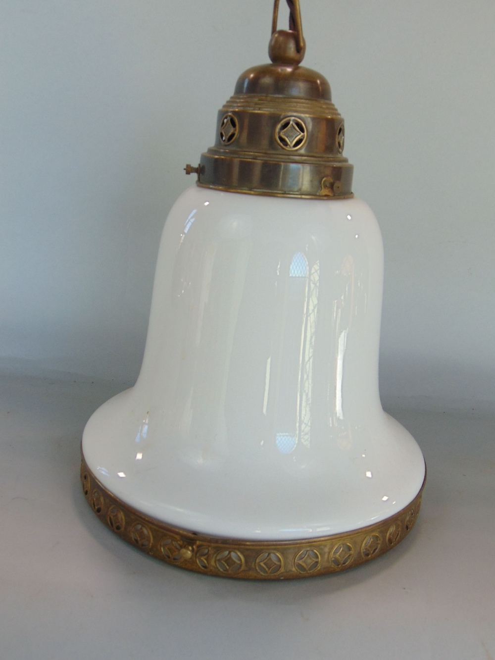 A collection of vintage and other electrical light fittings including two graduated black - Image 4 of 4