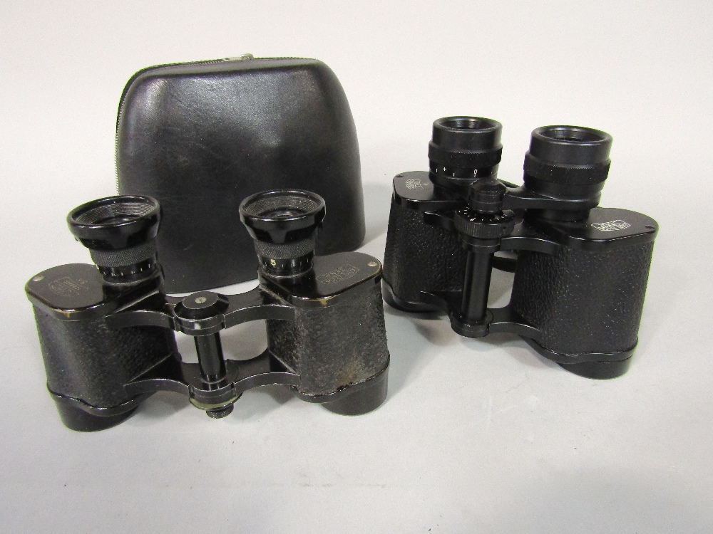 Two Carl Zeiss binoculars; Turact 8 x 24 (independent eye focus) and Silvarem 6 x 30 (very late