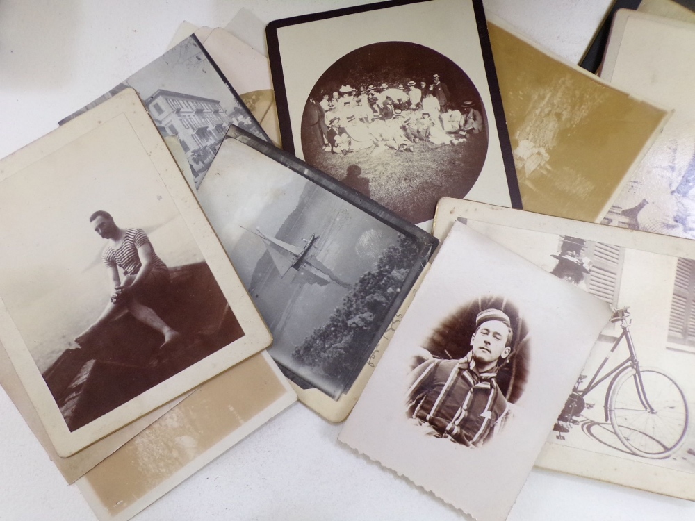 A collection of eight late 19th century photograph albums containing both family portraits and - Image 3 of 3