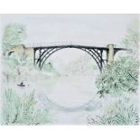 David Gentleman (B.1930) - 'Ironbridge', 30/240 lithograph, 44 x 54cm, unframed