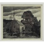 Stanley Roy Badmin (1906-1989) - 'Priory Pond', signed, limited 25/30, black and white etching, 13 x