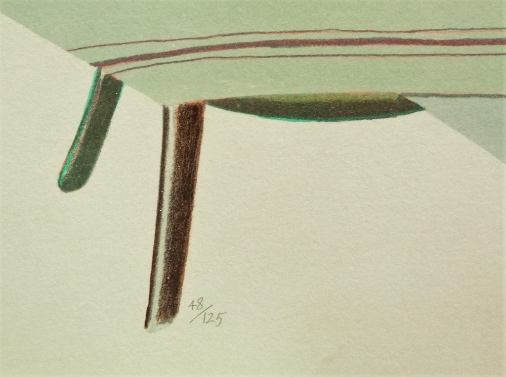 Glynn Boyd Harte (1948-2003) - 'Kitchen Table', signed, Francis Kyle Gallery label verso, - Image 5 of 5