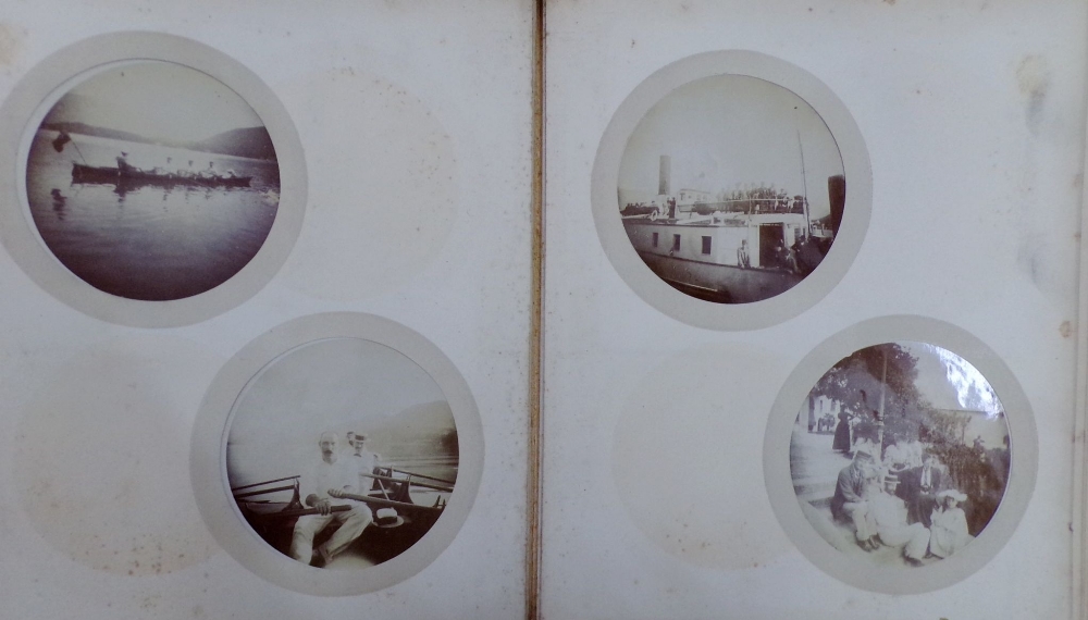 A collection of eight late 19th century photograph albums containing both family portraits and - Image 2 of 3