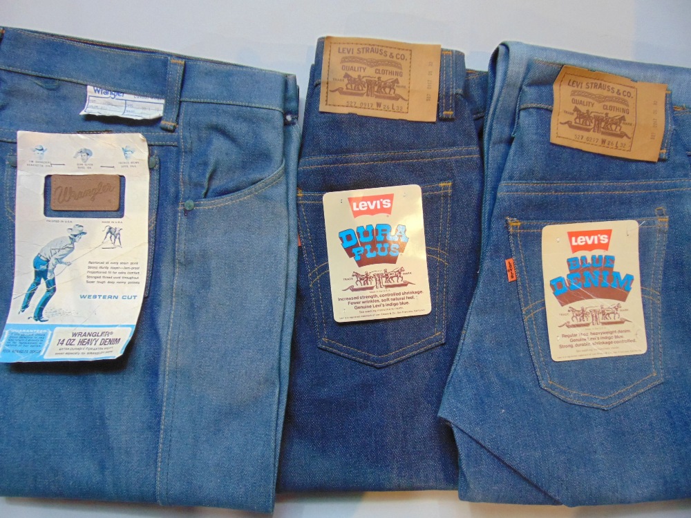 5 pairs of vintage Levi's jeans all unworn, post 1971 and with orange tabs and original labels; 3 - Image 2 of 2