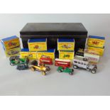 Nine Lesney boxed 'Models of Yesteryear' model vehicles, a boxed Corgi Classics Daimler 9021, 3