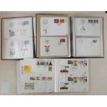 Two albums containing a quantity of mostly Swiss mint condition FDC's together with a further
