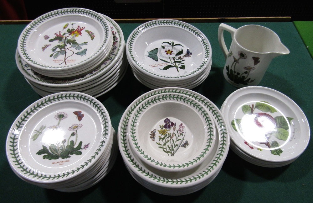 A collection of Portmeirion botanic garden and pomona pattern wares including forty plus plates