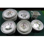 A collection of Portmeirion botanic garden and pomona pattern wares including forty plus plates