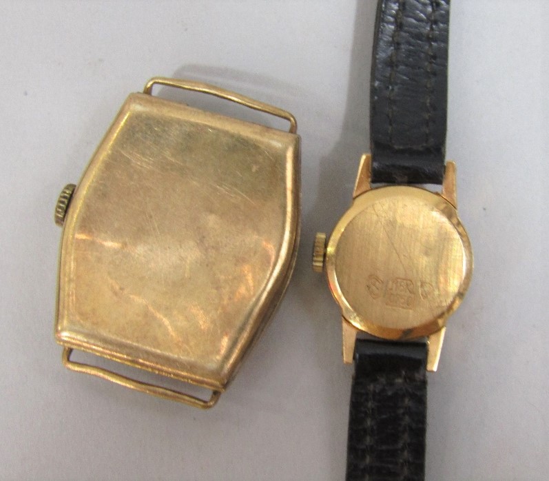 A mixed collection of watches to include a ladies 18ct Elroy cocktail watch upon a period leather - Image 3 of 3