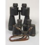 Two pairs of binoculars to include German Goerz 6 x 30 with strap and a pair 7 x 50 (unknown